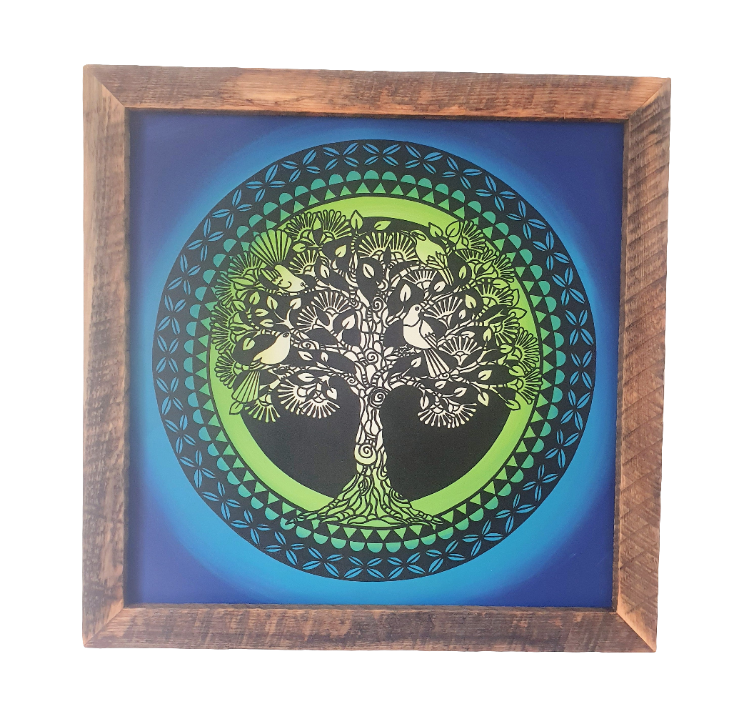 NZ Tree of life framed
