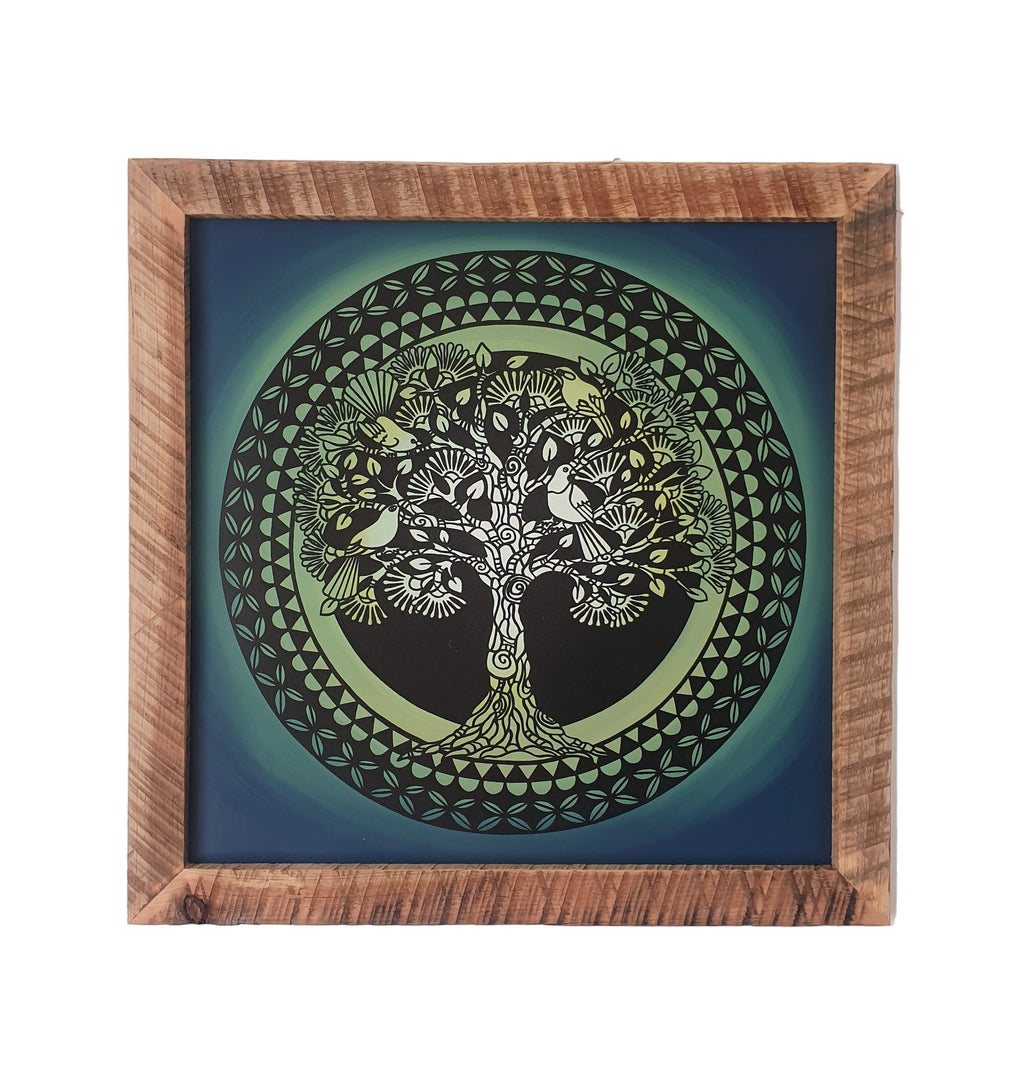 NZ Tree of life framed
