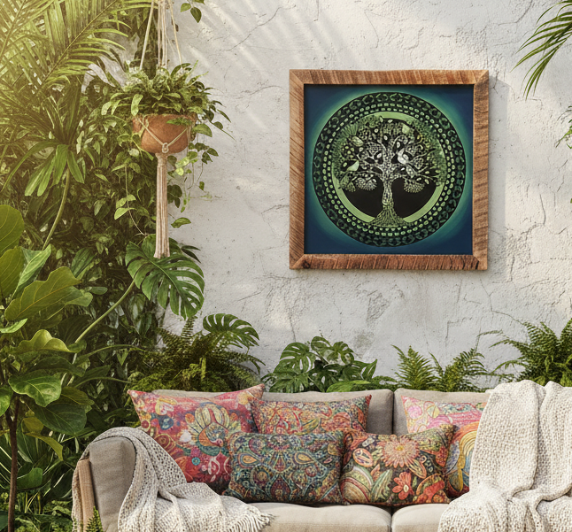 NZ Tree of life framed